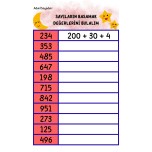 Sayıların Basamak Değerlerini Bulalım