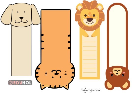 Çarpım tablosu için hayvan figürünün renkli hali