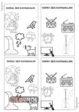 doğal ve yapay ses kaynakları deftere kes yapıştır