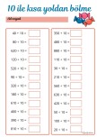 10 ile kısa yoldan bölme