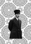 Atatürk baskılı mandala