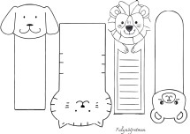 Çarpım tablosunu yazmak için boş hayvan şablonları