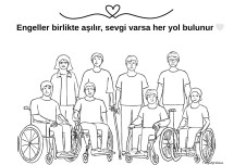 Engelliler haftası boyama sayfası