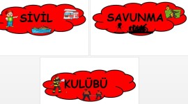 sivil savunma kulübü pano yazısı