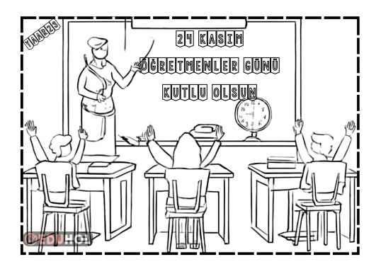 24 KASIM ÖĞRETMENLER GÜNÜ BOYAMA