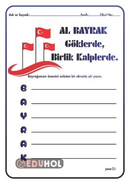 AL BAYRAK  Göklerde, Birlik Kalplerde.