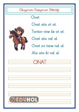 ONAT Okuyorum-Yazıyorum