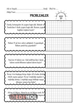 Toplama Ve Çıkarma Problemleri-4