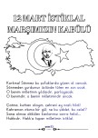 12 MART İSTİKLAL MARŞIMIZIN KABÜLÜ OKUMA BOYAMA
