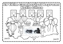 29 Ekim Cumhuriyet Bayramı Boyama