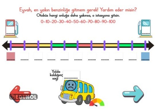 yuvarlama yaz sil tahtası doğal sayılar