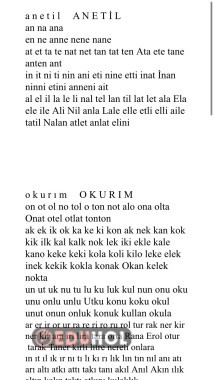 Tüm harf grupları