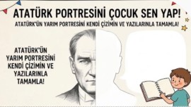 Atatürk portresi tamamlama