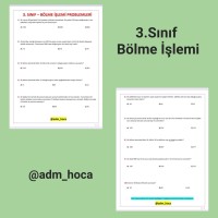 BÖLME İŞLEMİ PROBLEMLERİ TEST
