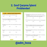 ÇARPMA İŞLEMİ PROBLEMLERİ