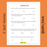 KESİRLER TEST