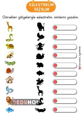 EŞLEŞTİRELİM, YAZALIM.