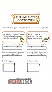 PROBLEM ÇÖZMEYİ ÖĞRENİYORUM😇