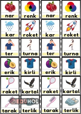 “R” SESİ KES-YAPIŞTIR-YAZ DEFTER ETKİNLİĞİ