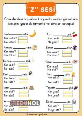 “Z” SESİ SORU-CEVAP ETKİNLİĞİ