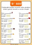 “D” SESİ SORU-CEVAP ETKİNLİĞİ