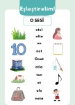 ‘’O’’ sesi görsel dikte eşleştirme etkinliği