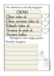 Ok okuma yazma çalışması 3