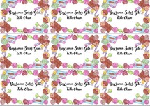 Bayram şekeri şablon