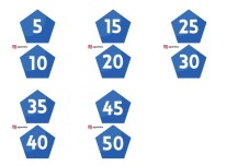 BEŞER RİTMİK SAYMA PANO ASMALIK (5-50)