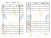 OCAK AYI KİTAP OKUMA TAKİP ÇİZELGESİ