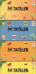 YAZ TATİLİ DİJİTAL PANO 5 FARKLI RENK