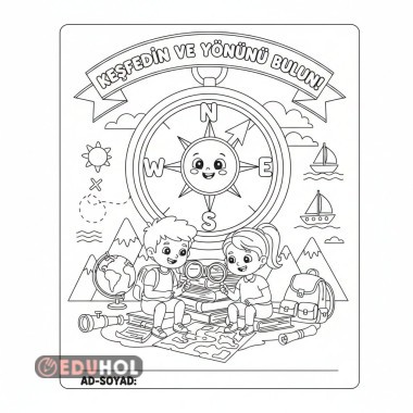 Yönlerimiz Boyama Sayfası