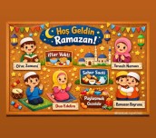 Hoş Geldin Ramazan Pano ( 21 sayfa)