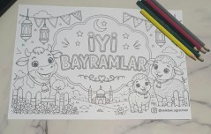 Kurban Bayramı Boyama Sayfası