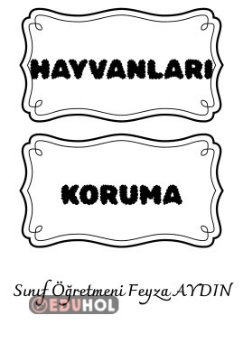 4 EKİM HAYVANLARI KORUMA GÜNÜ PANO