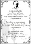 10 KASIM ATATÜRK'Ü ANMA ŞİİR