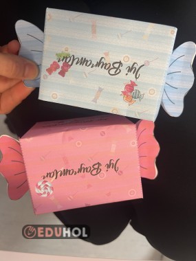 Bayram şeker kutusu şablon