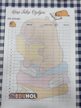 kitap takip çizelgesi