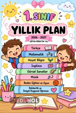 1. Sınıf Tüm dersler yıllık planı 2026-2027