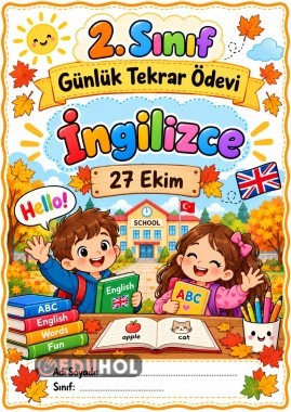 2. SINIF İNGİLİZCE GÜNLÜK TEKRAR ÖDEVİ 27 EKİM