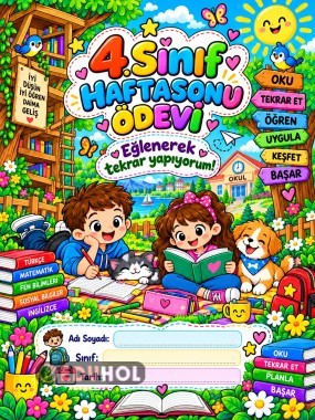 4. SINIF TÜM DERSLER HAFTASONU ÖDEVİ 24-25 EKİM