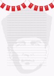 Atatürk fonlu çizgili kağıt
