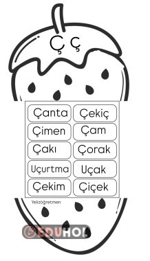 Ç harfi çilek etkinliği