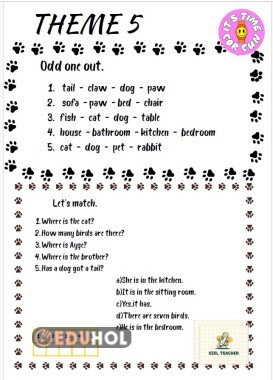 theme 5 pets - house