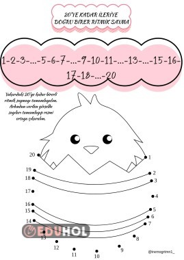 20'ye Kadar İleriye Doğru Ritmik Sayma Etkinlik