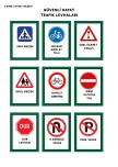 Güvenli Hayat Trafik Levhaları Deftere Yapıştırma