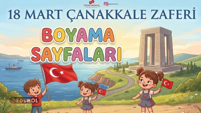18 Mart Çanakkale Zaferi Boyama Sayfaları