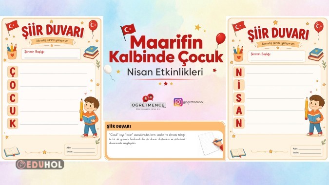 Maarifin Kalbinde Çocuk- Şiir Duvarı