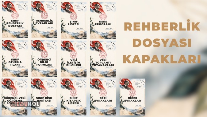 Rehberlik Dosyası Kapakları (2026-2027)