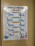 Sınıf Nöbet Listesi